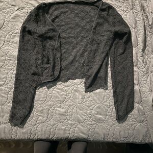 Black lace cardigan